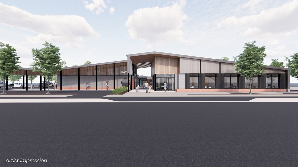 Clyde Creek Primary School – Specialist Campus – Community Hub and Administration, Illustrated Render