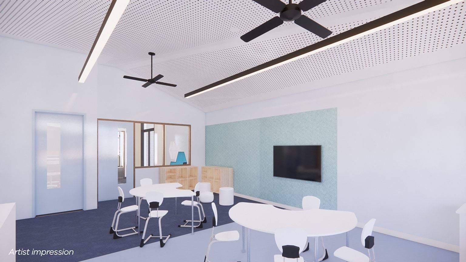  Clyde Creek Primary School – Specialist Campus – Homebase, illustrated render