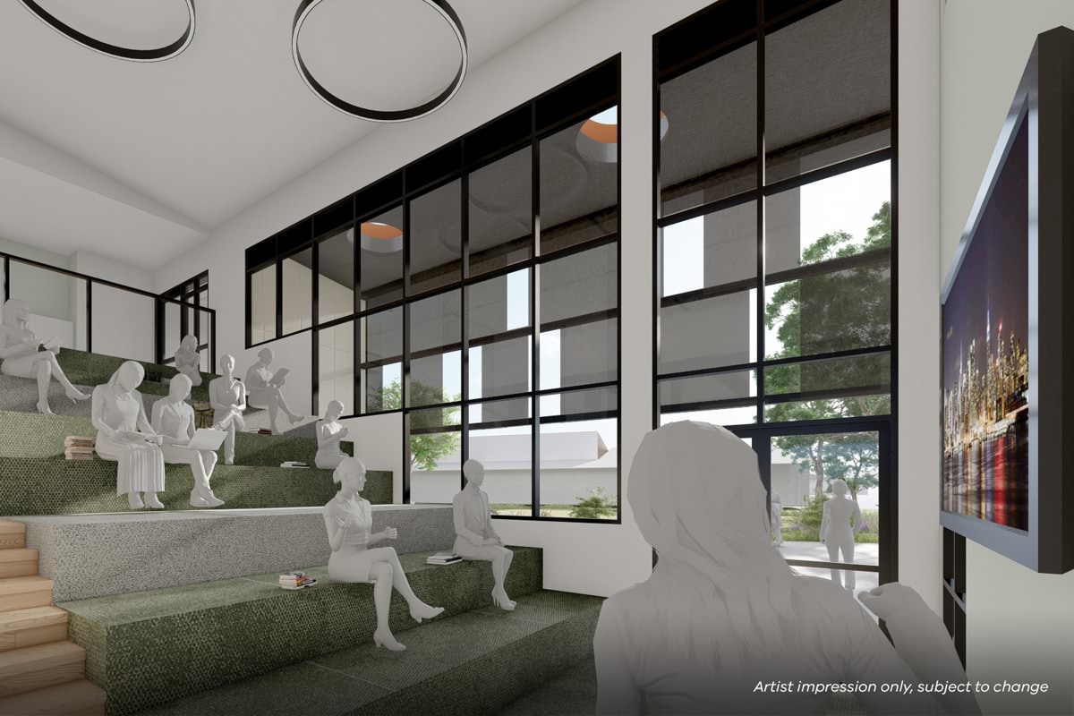 Pascoe Vale Girls Secondary College - Arts and Technology Centre, illustrated render