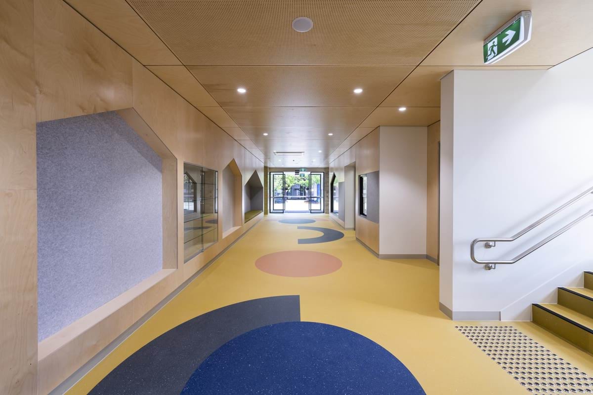 Sandringham Primary School - school rebuild, interior hallway