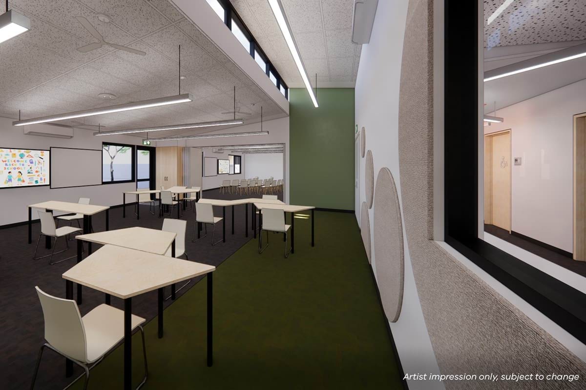 Fawkner Primary School - Upgrade and Modernisation - Administration Building, illustrated render