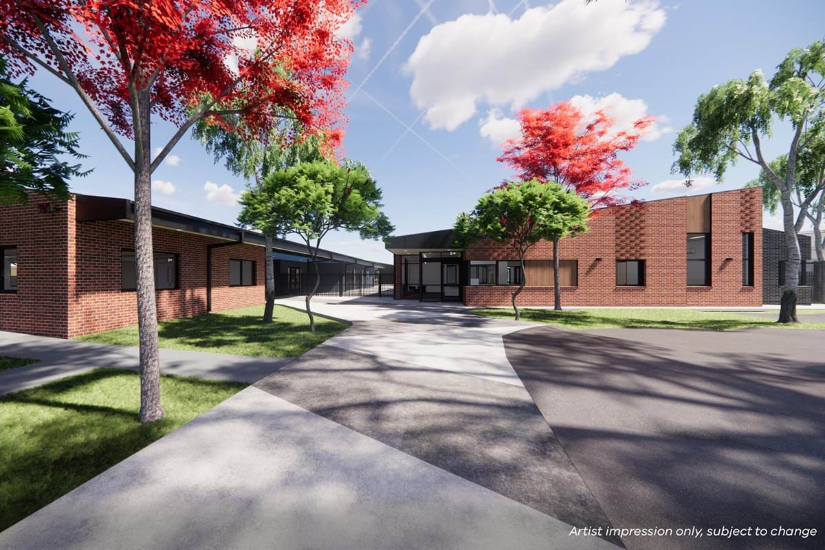 Fawkner Primary School - Upgrade and Modernisation - Administration Building, illustrated render