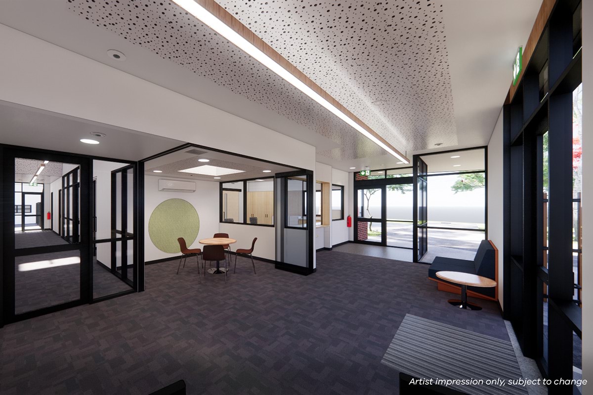 Fawkner Primary School - Upgrade and Modernisation - Administration Building, illustrated render