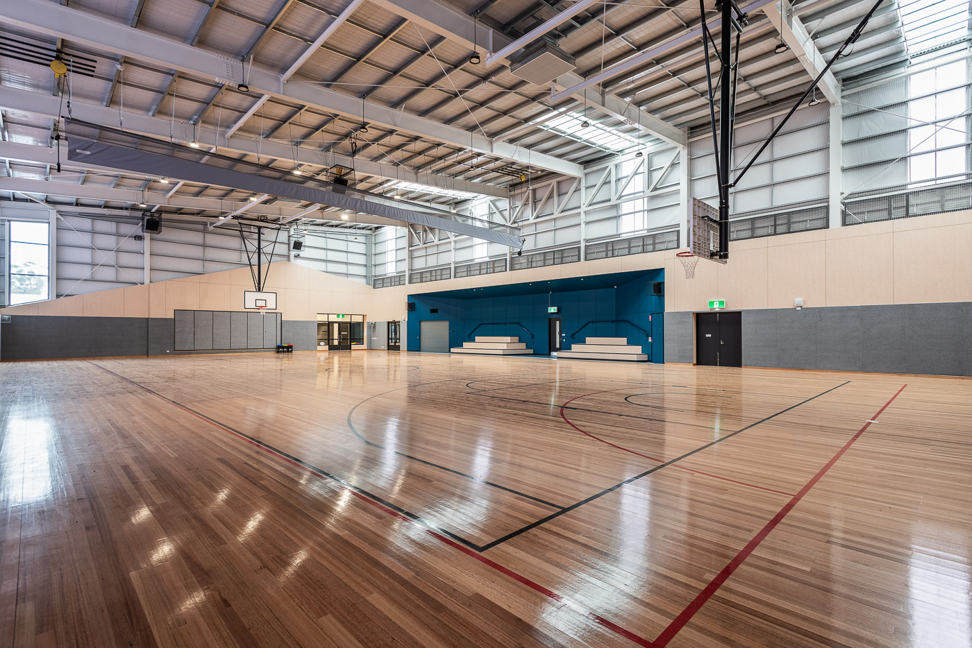 Endeavour Hills Specialist School - new school, photograph of indoor gymnasium