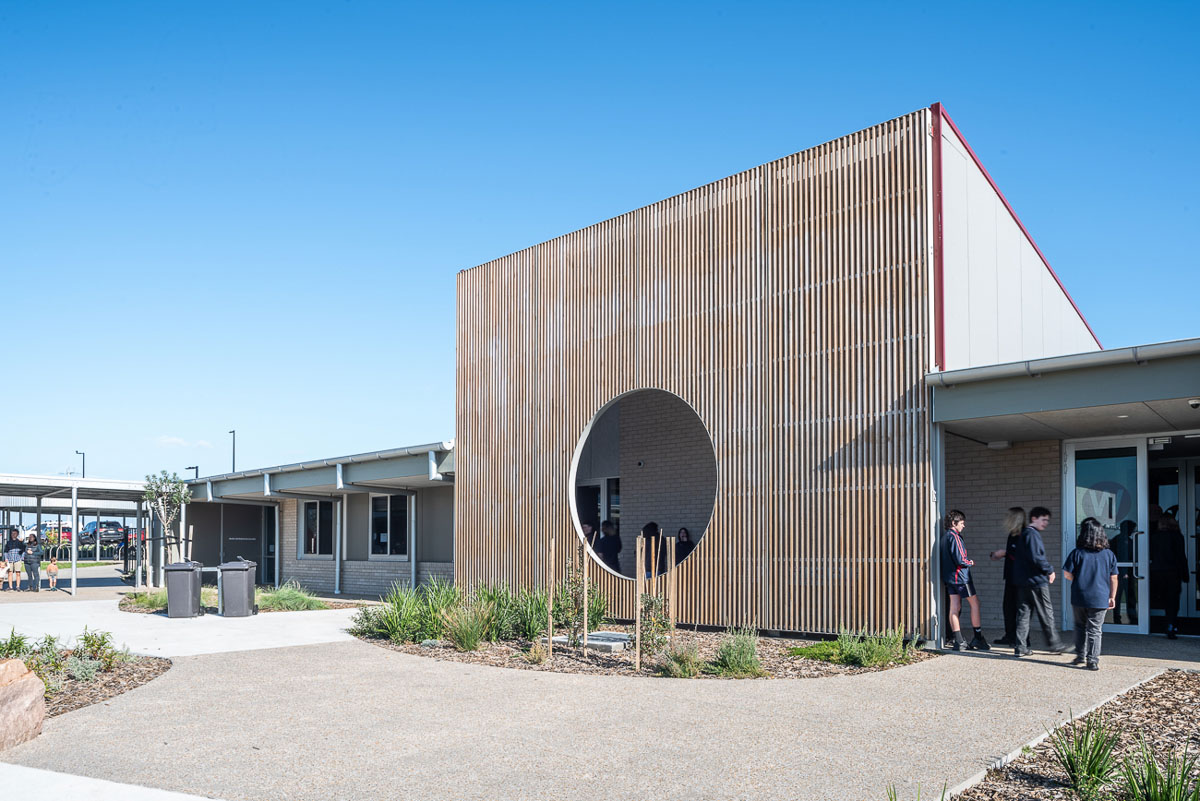 Bass Coast College - San Remo Campus, photograph of learning neighbourhood exterior