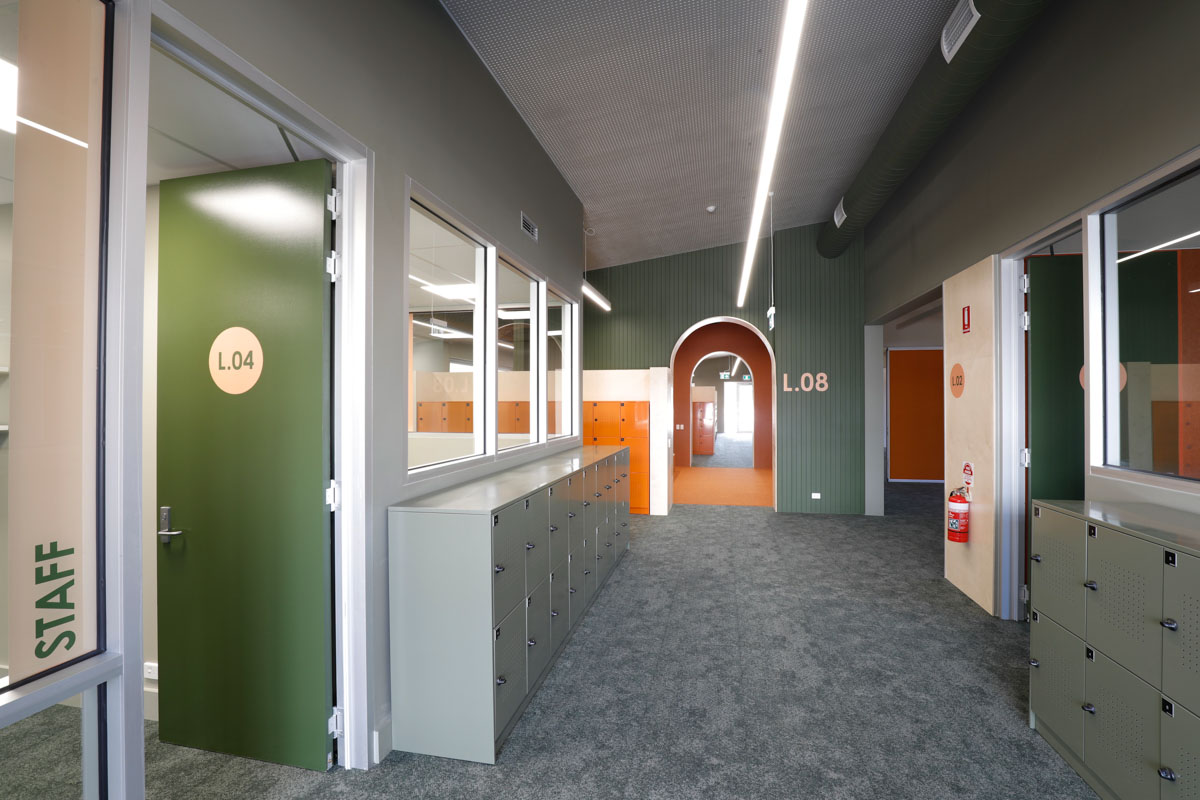 Bass Coast College - San Remo Campus, photograph of learning hub interior