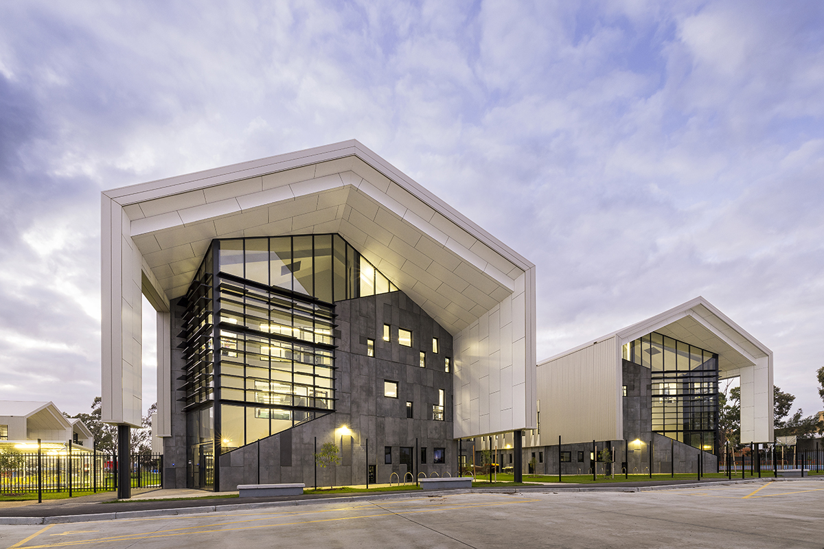 Greater Shepparton Secondary College - new school, photograph of learning hub exterior