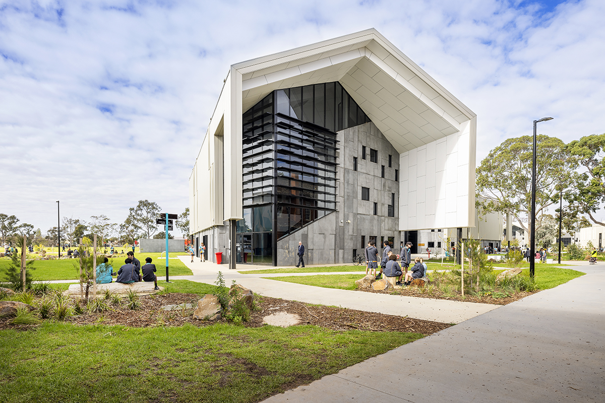 Greater Shepparton Secondary College - new school, photograph of neighbourhood learning hub exterior