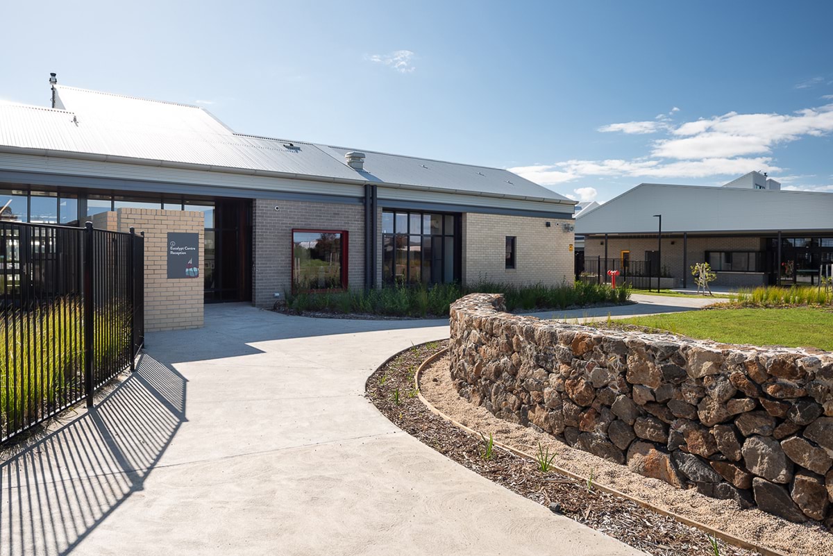 Wollert Primary School - new school, photograph of entrance to reception building