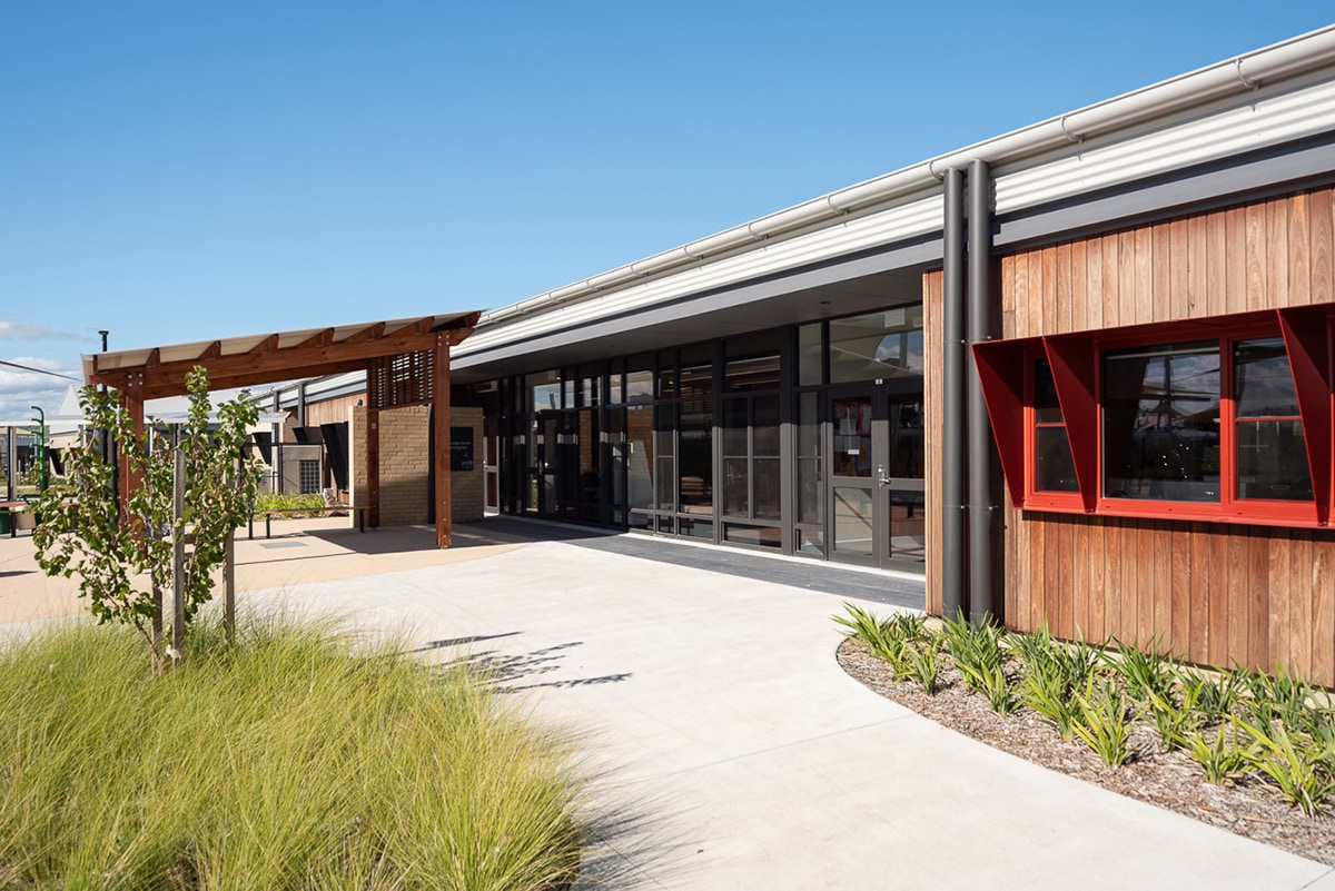 Wollert Primary School - new school, photograph of learning neighbourhood exterior