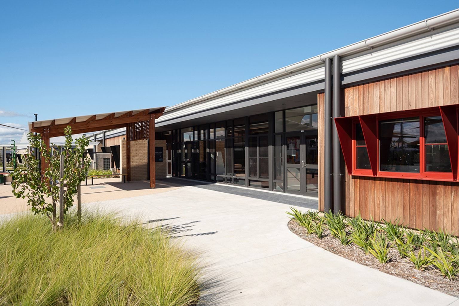 Wollert Primary School - new school, photograph of learning neighbourhood exterior