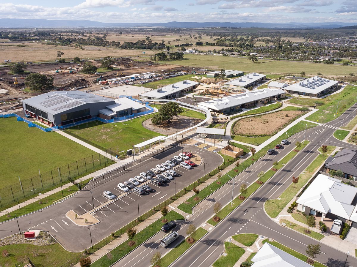 Wollert Primary School - new school, photograph of aerial view of the school