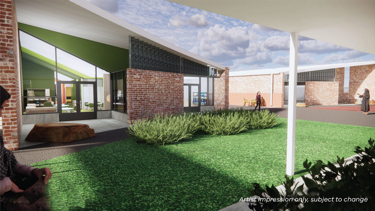 Artist impression of Sunshine Special Development School junior building