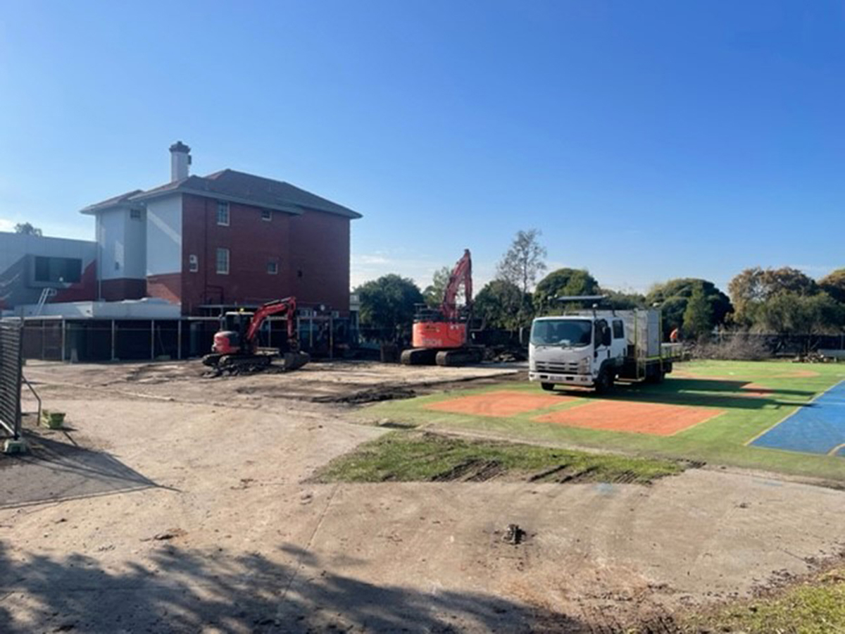 Bell Primary School - photo of the construction site