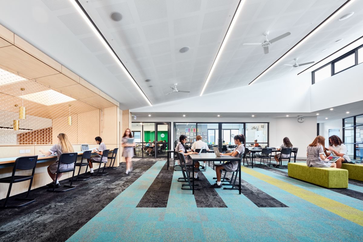  Completed upgrade of Ringwood Secondary College multipurpose study centre building interior