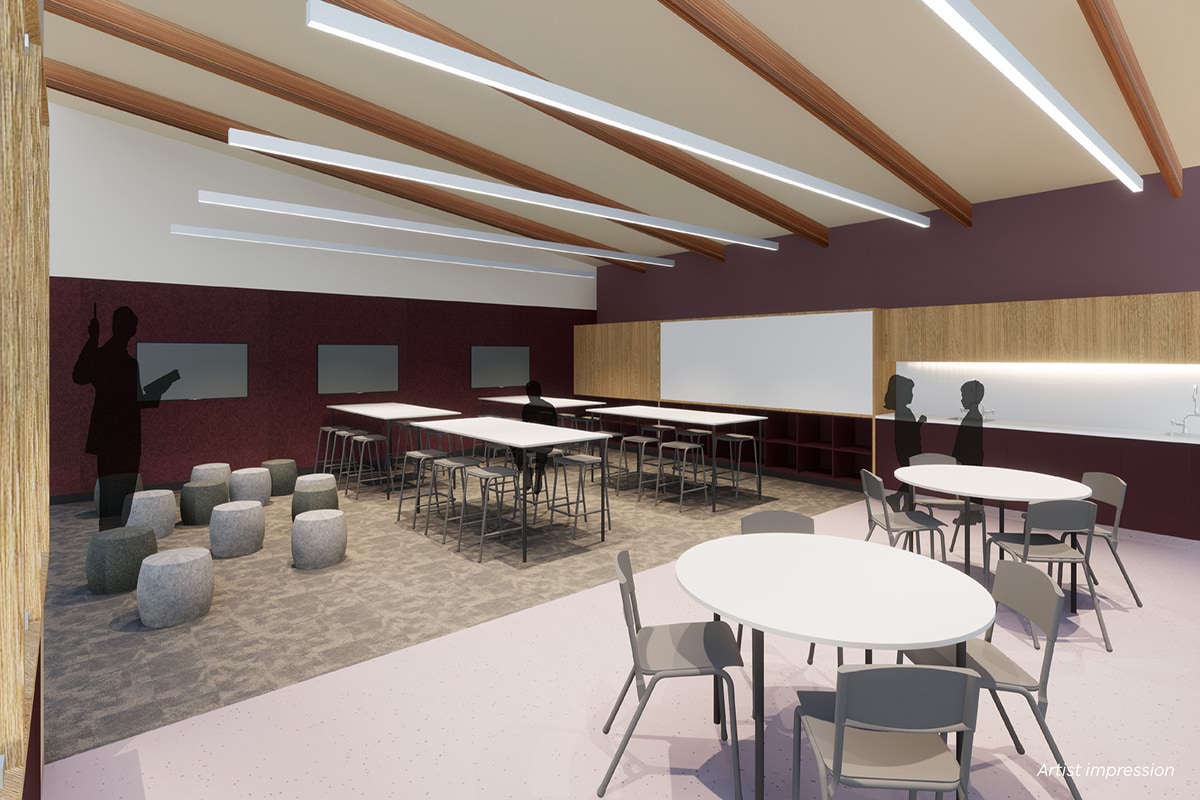 Artist impression of Clifton Springs Primary School STEM room upgrade and modernisation