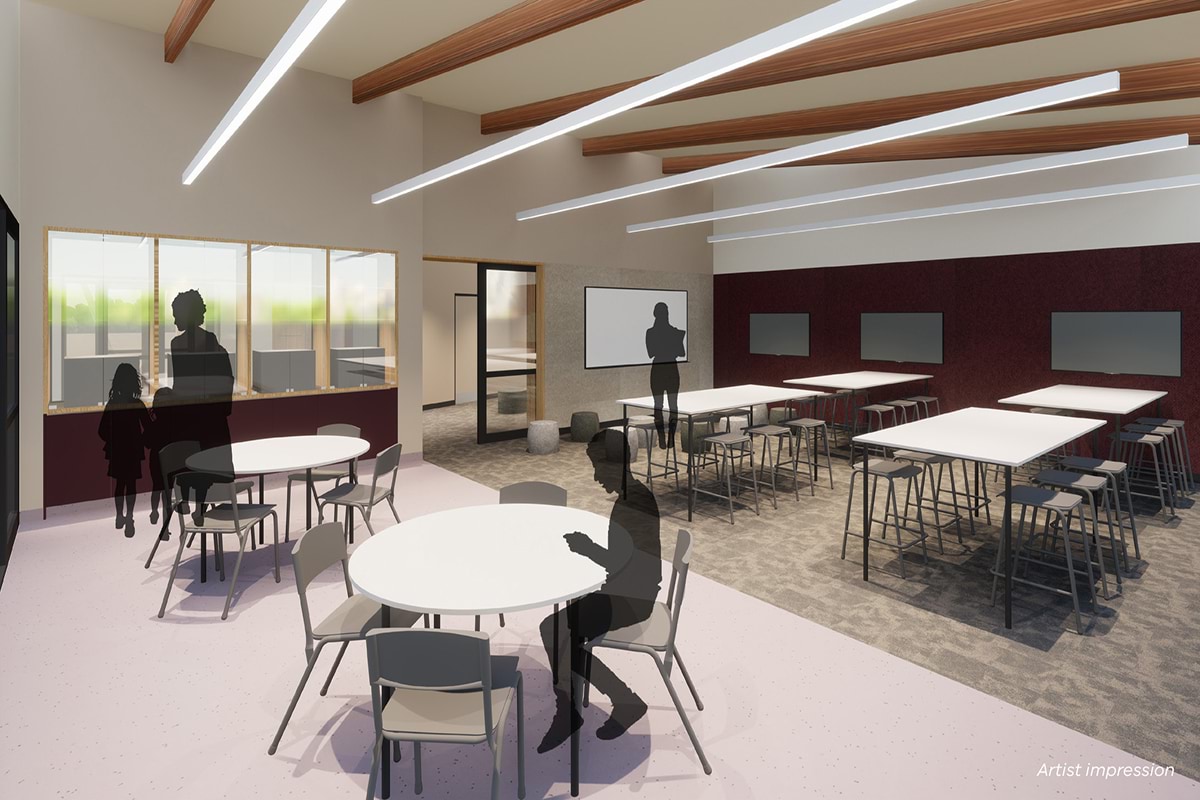 Artist impression of Clifton Springs Primary School STEM room upgrade and modernisation