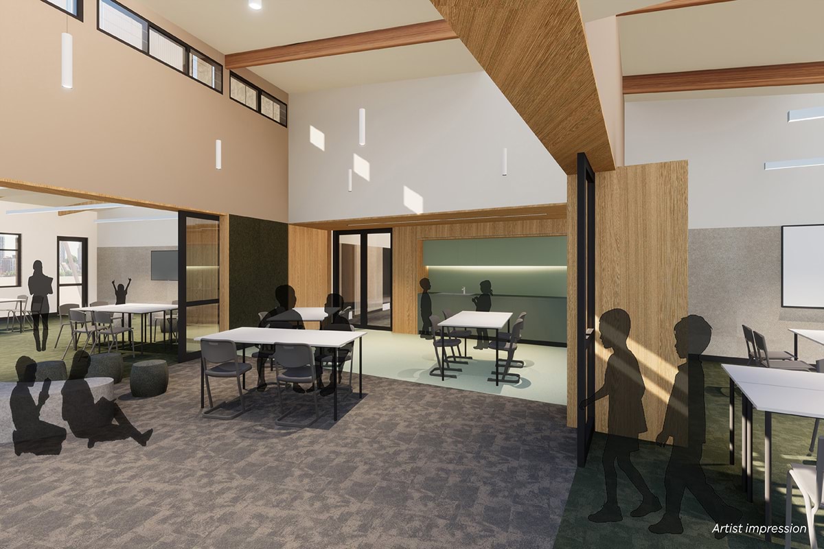 Artist impression of Clifton Springs Primary School project space upgrade and modernisation