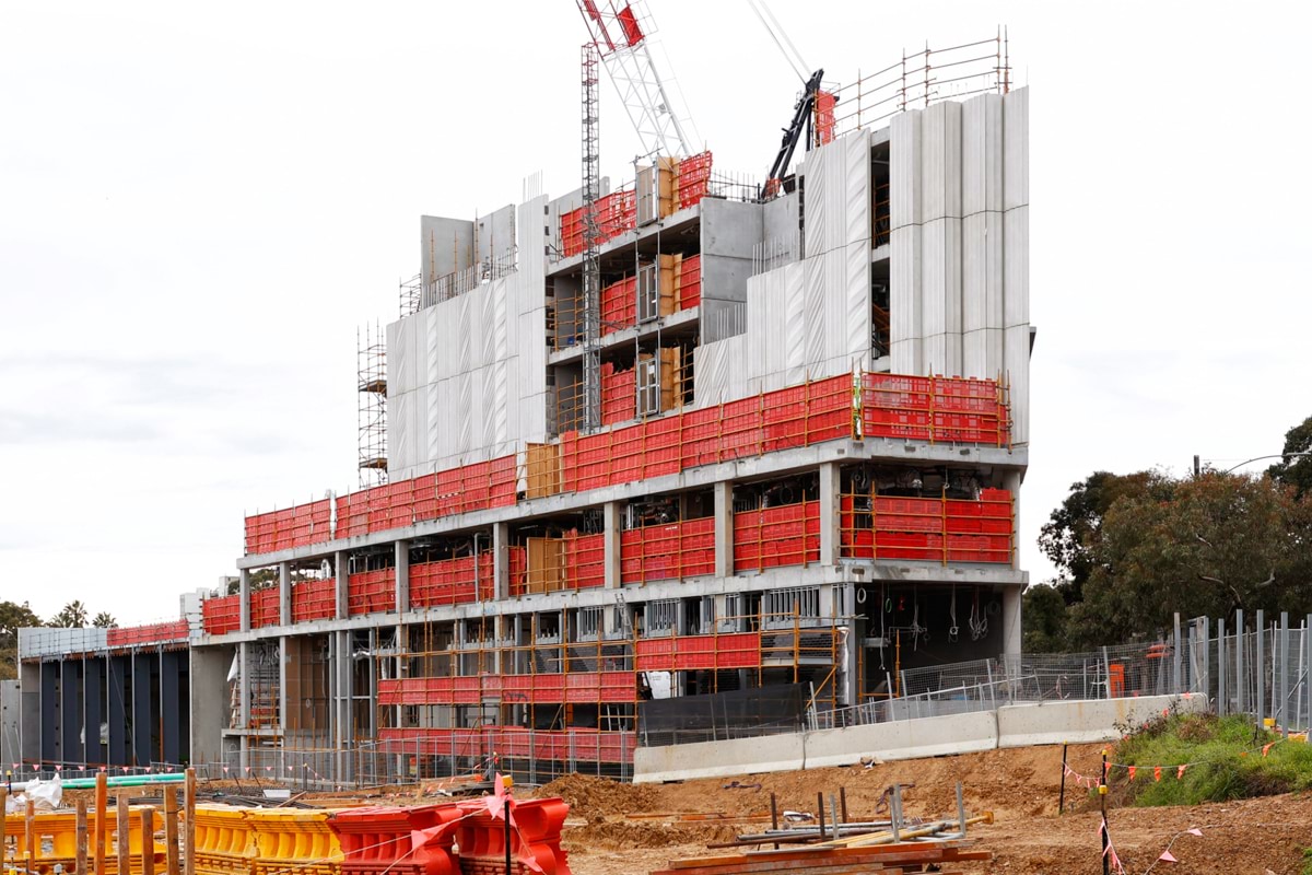 North Melbourne Primary School (new campus) - construction update, exterior facade