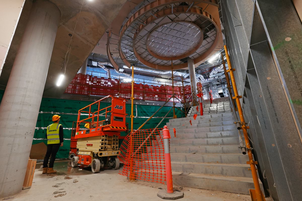 North Melbourne Primary School (new campus) - construction update, interior