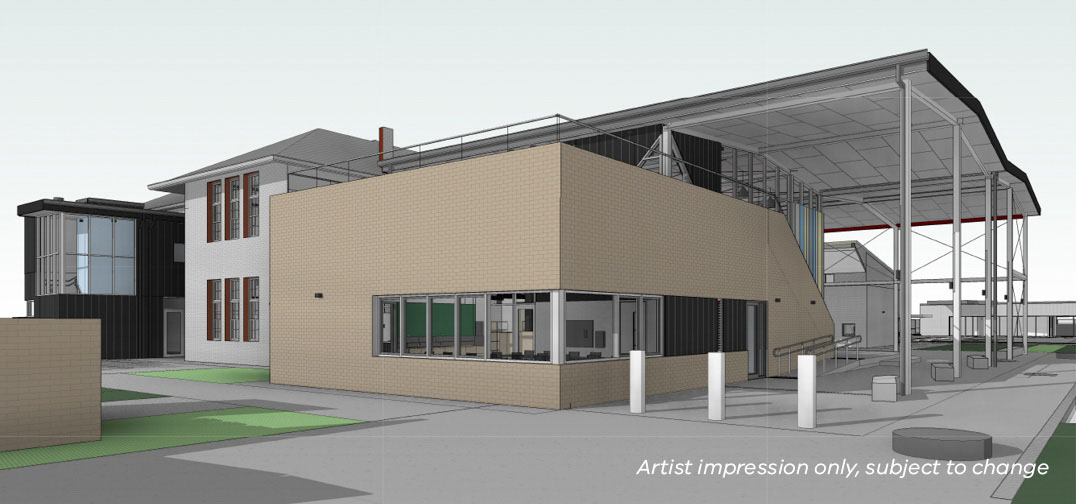 Artist impression of Derby street new entry upgrade and modernisation