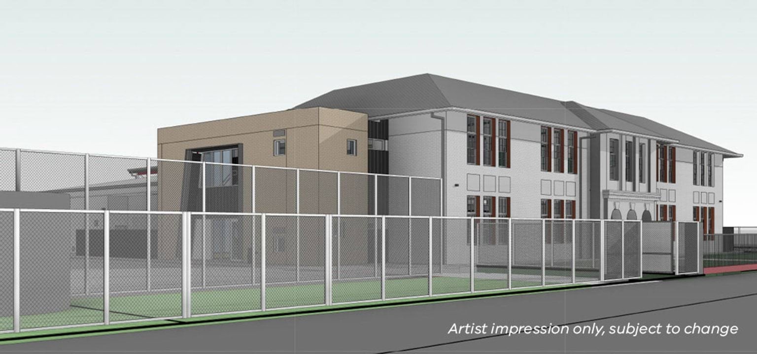 Artist impression of southern end upgrade and modernisation