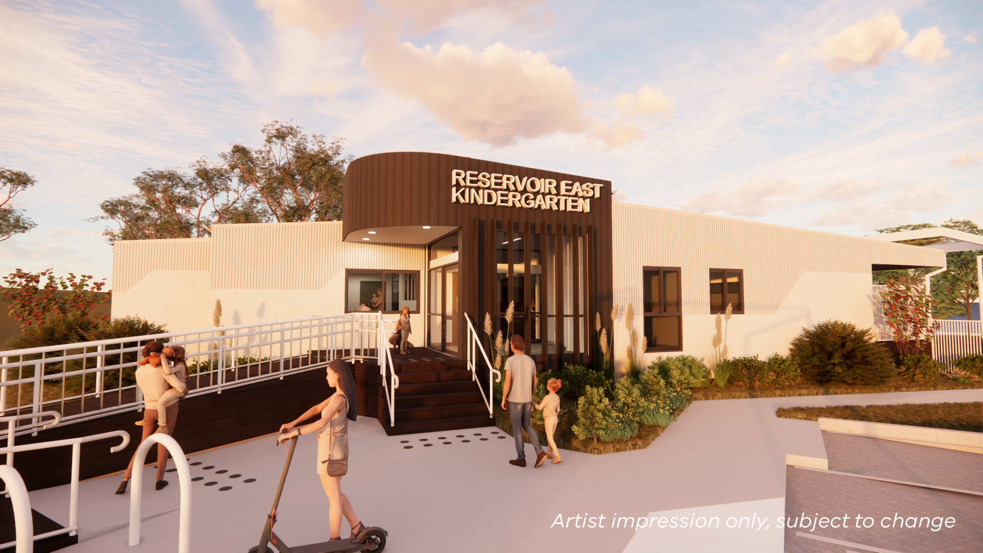 Reservoir East Kindergarten, Artist impression of the entrance