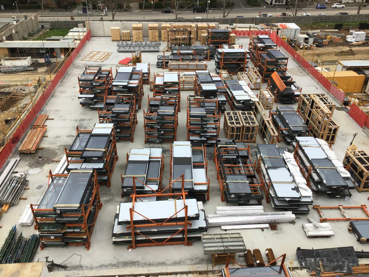 North Melbourne Primary School Molesworth Street campus - construction, photograph of construction site