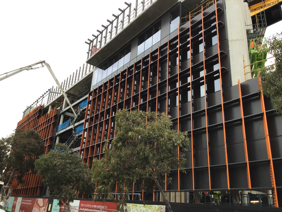 North Melbourne Primary School Molesworth Street campus - construction, photograph of construction site