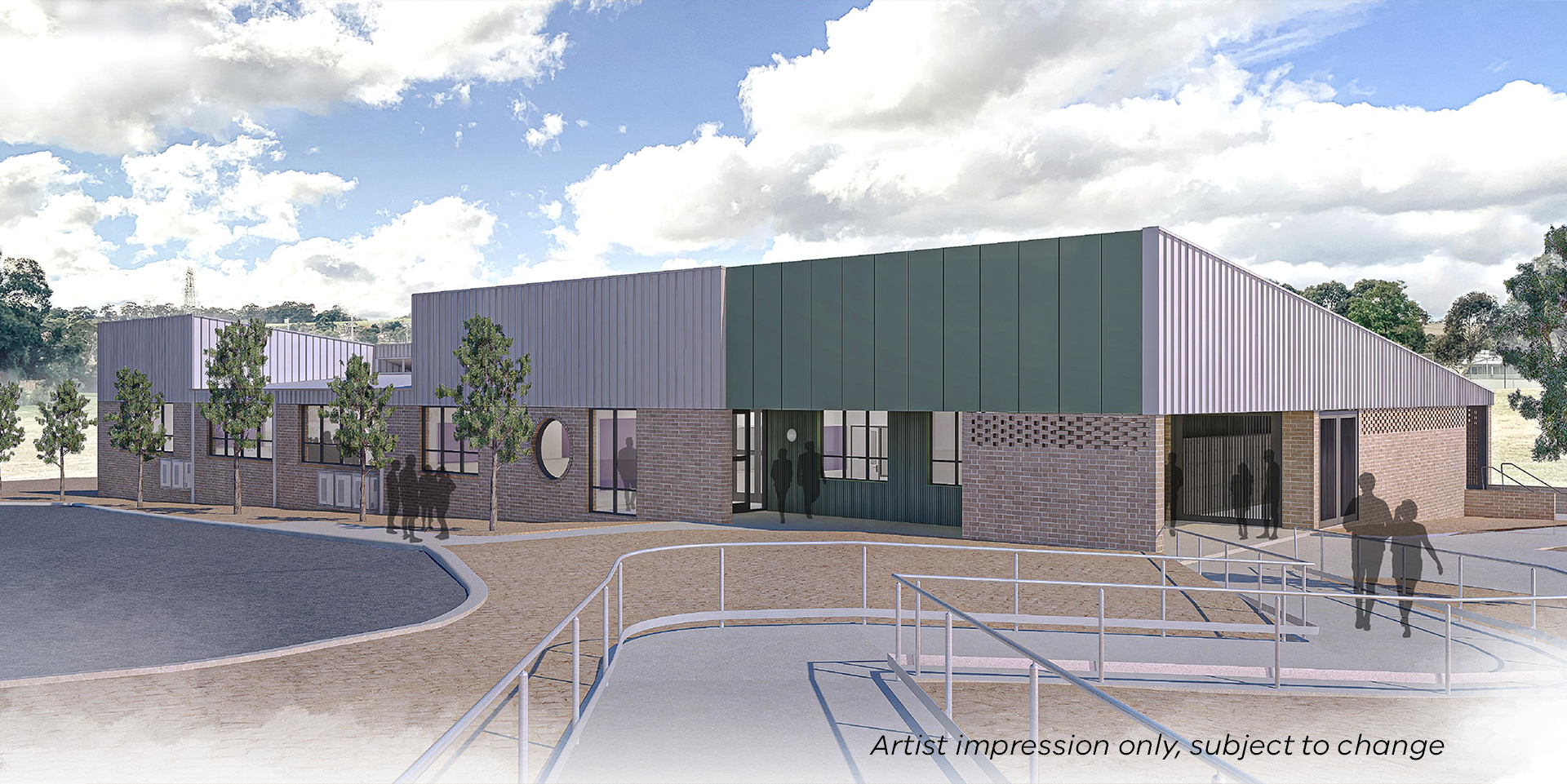 Gleneagles Secondary College - upgrade, render illustration of new VCE centre