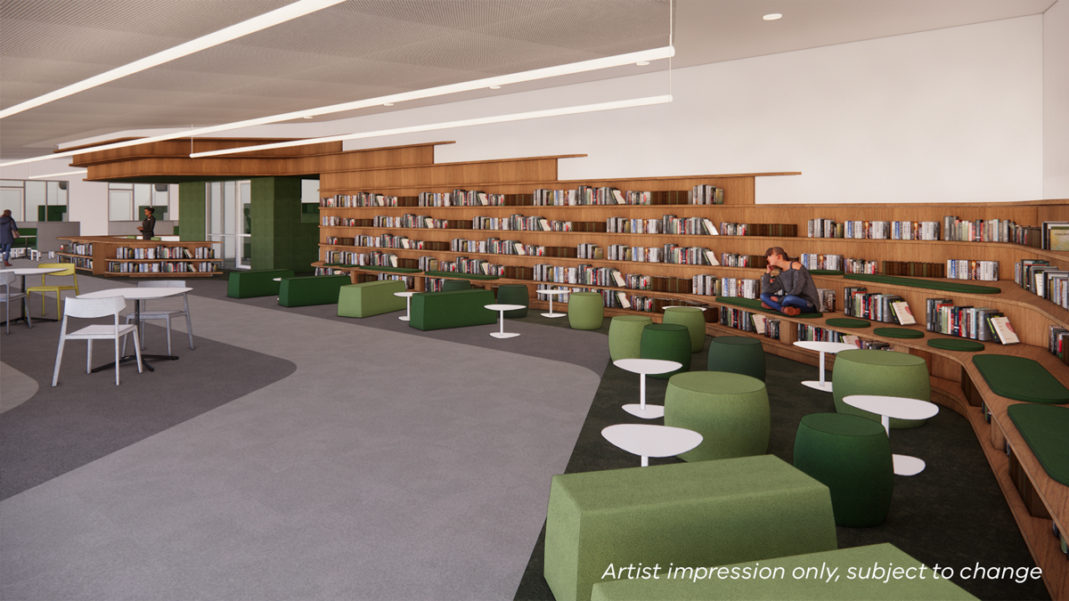 Artist impression of the learning space