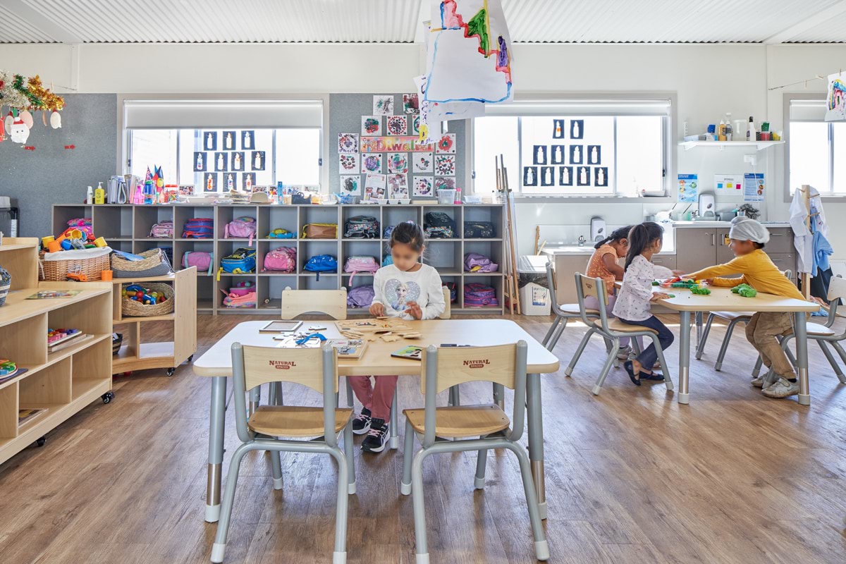 Kalkallo Interim Preschool - modular upgrade, photograph of kinder room