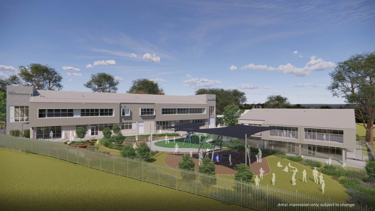 Coburg Special Developmental School - upgrade, illustrated renders, exterior view