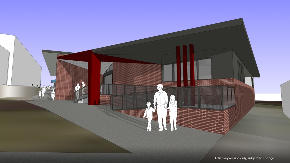 Plenty Parklands Primary School - upgrade, illustrated render, STEM building