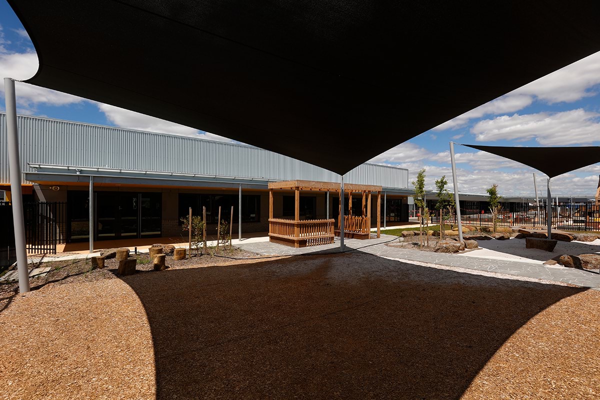 Barrawang Primary School Kindergarten, December construction progress, outdoor play