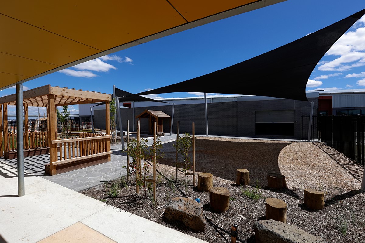 Barrawang Primary School Kindergarten, December construction progress, outdoor play