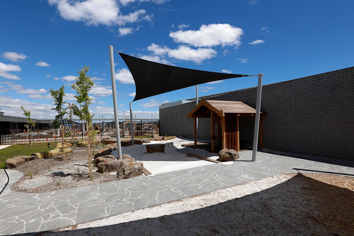 Barrawang Primary School Kindergarten, December construction progress, outdoor play