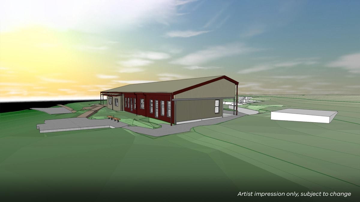 Kangaroo Ground Primary School - illustrated render - this image shows a school building