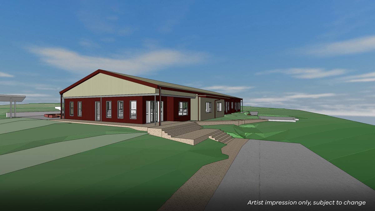 Kangaroo Ground Primary School - illustrated render - this image shows a school building