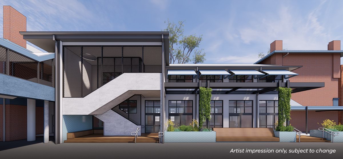 Moonee Ponds Primary School - upgrade and modernisation, Illustrated render