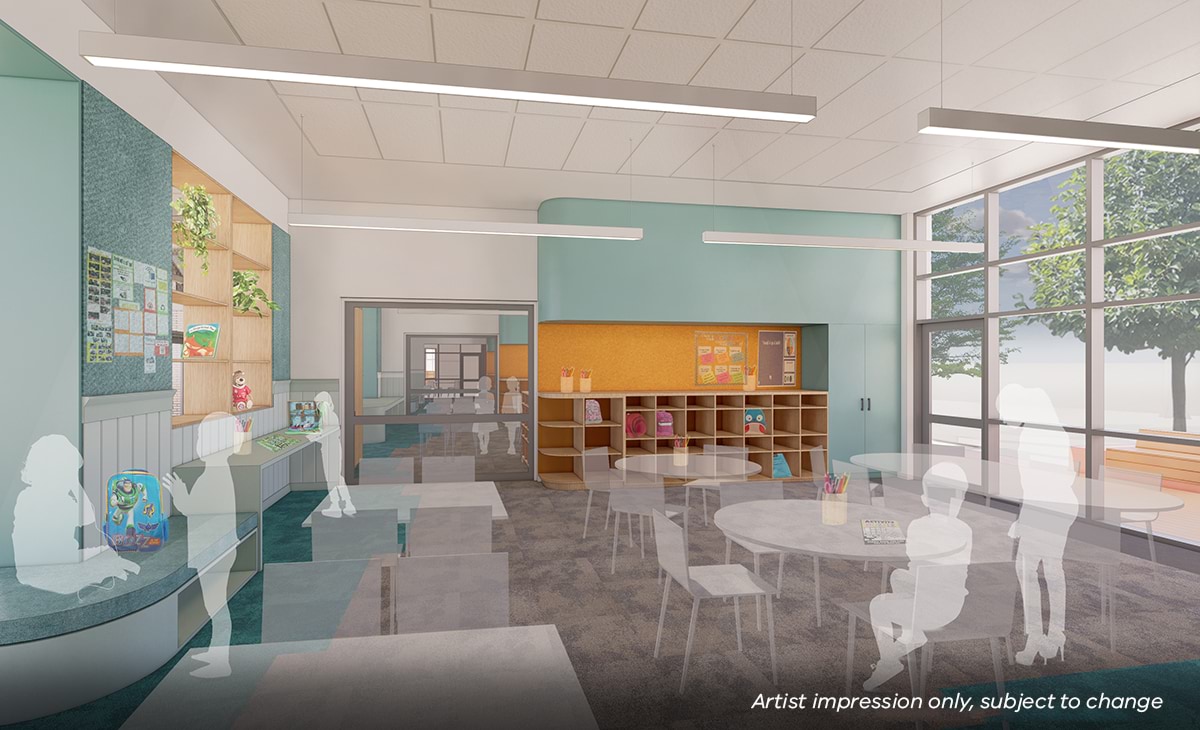 Moonee Ponds Primary School - upgrade and modernisation, Illustrated render