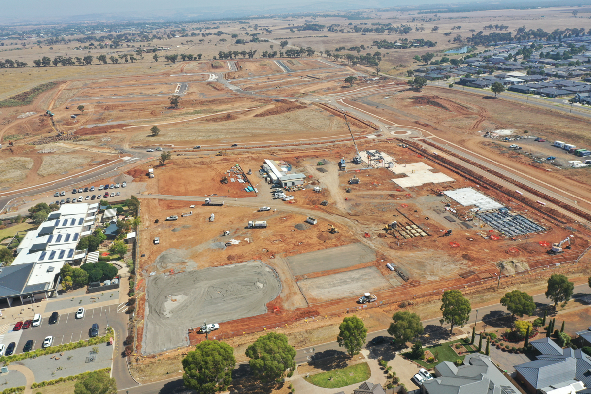 Brookfield Primary School (interim name) - new school, site progress - March 2023