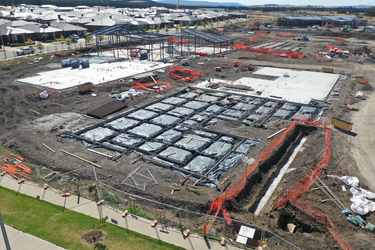 Lockerbie Central Primary School (interim name) - new school, Site progress - March 2023