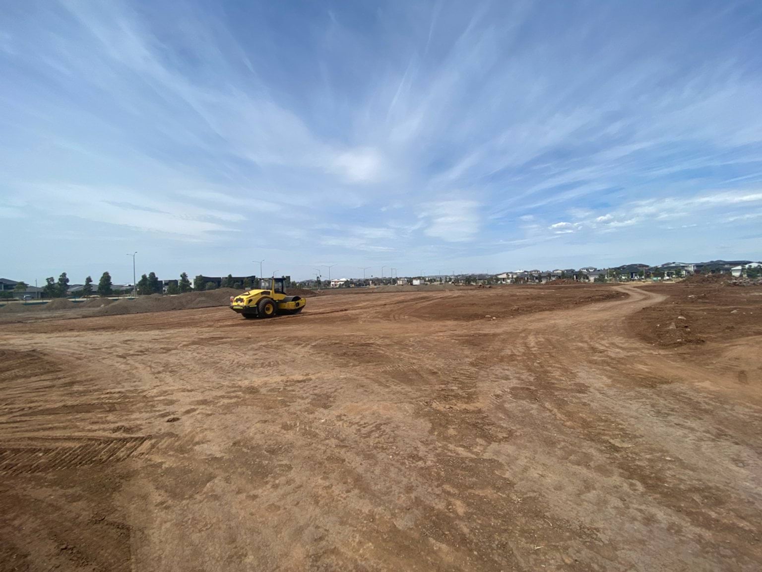 Lollypop Creek Specialist School (interim name) - construction photo of site progress in February 2023