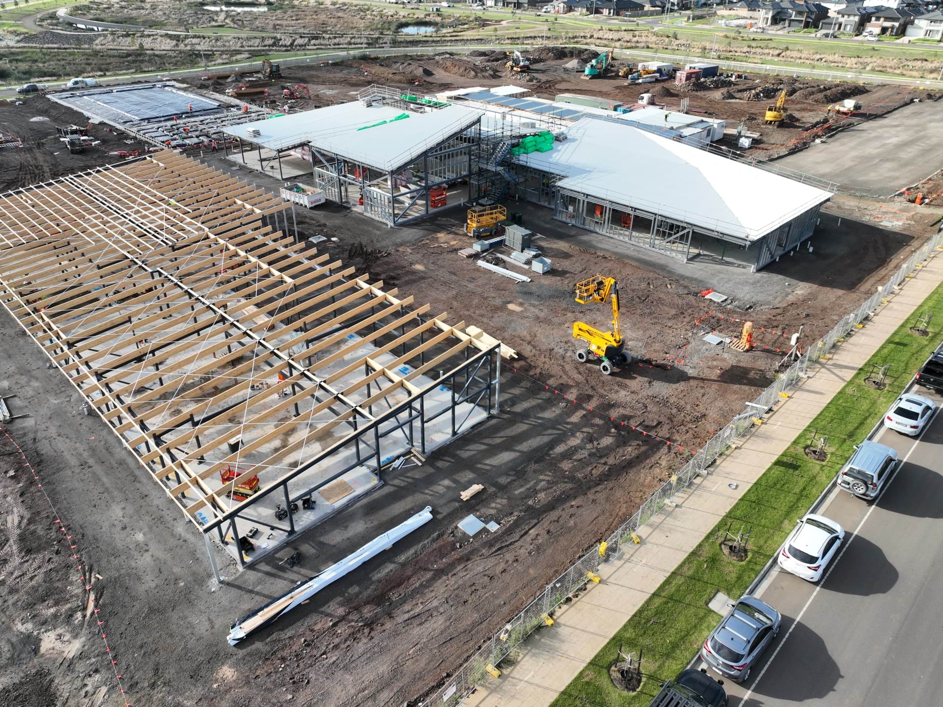 Black Forest East Primary School (interim name) - new school, Site progress - April 2023