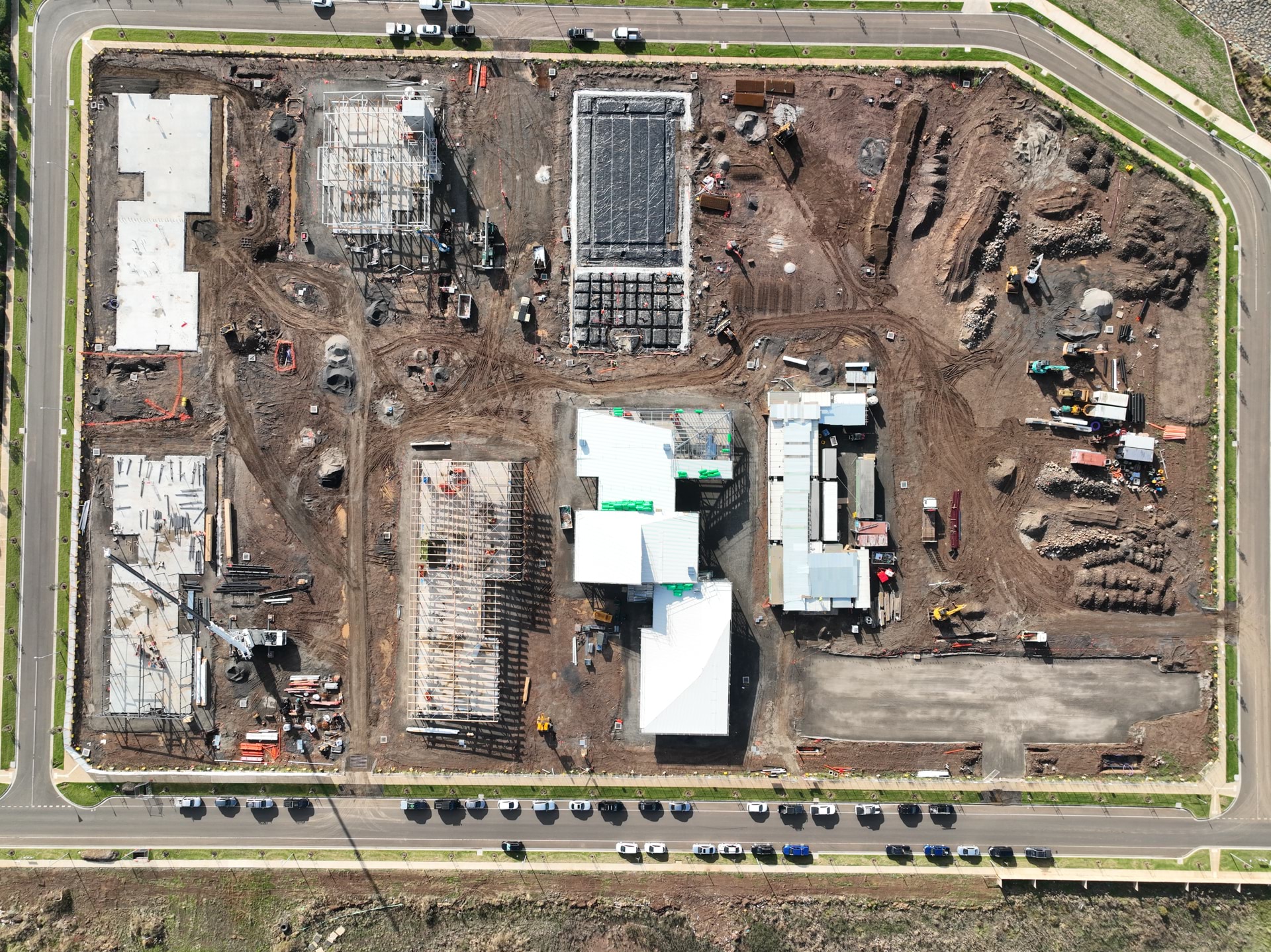 Black Forest East Primary School (interim name) - new school, Site progress - April 2023