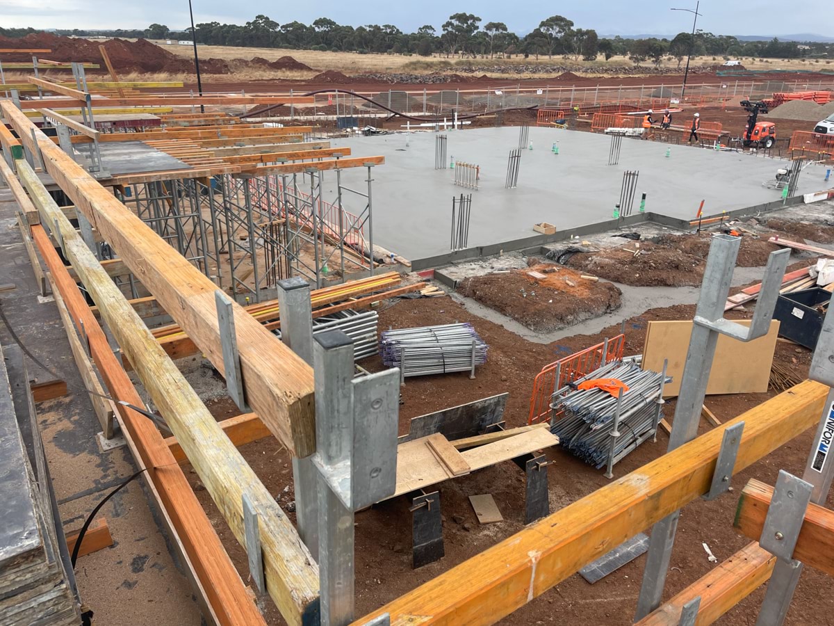 Aintree Secondary School (interim name) - new school, Site progress - March 2023