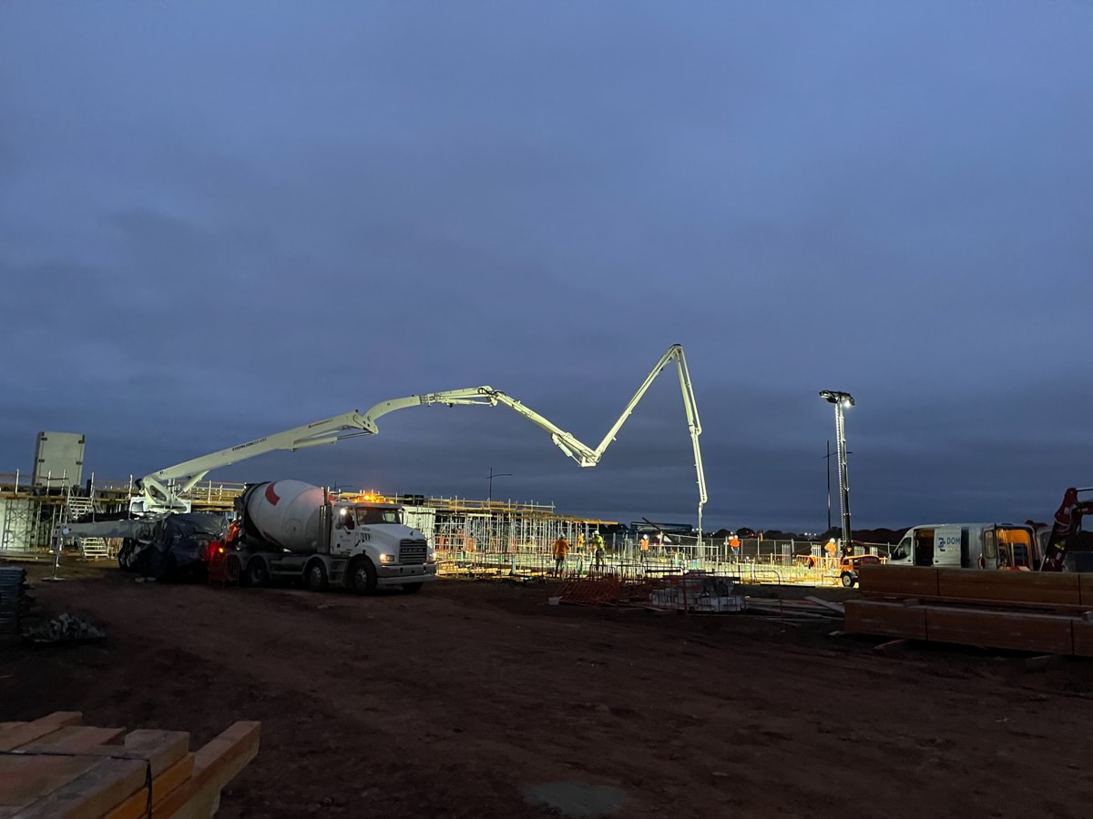 Aintree Secondary School (interim name) - new school, Site progress - March 2023