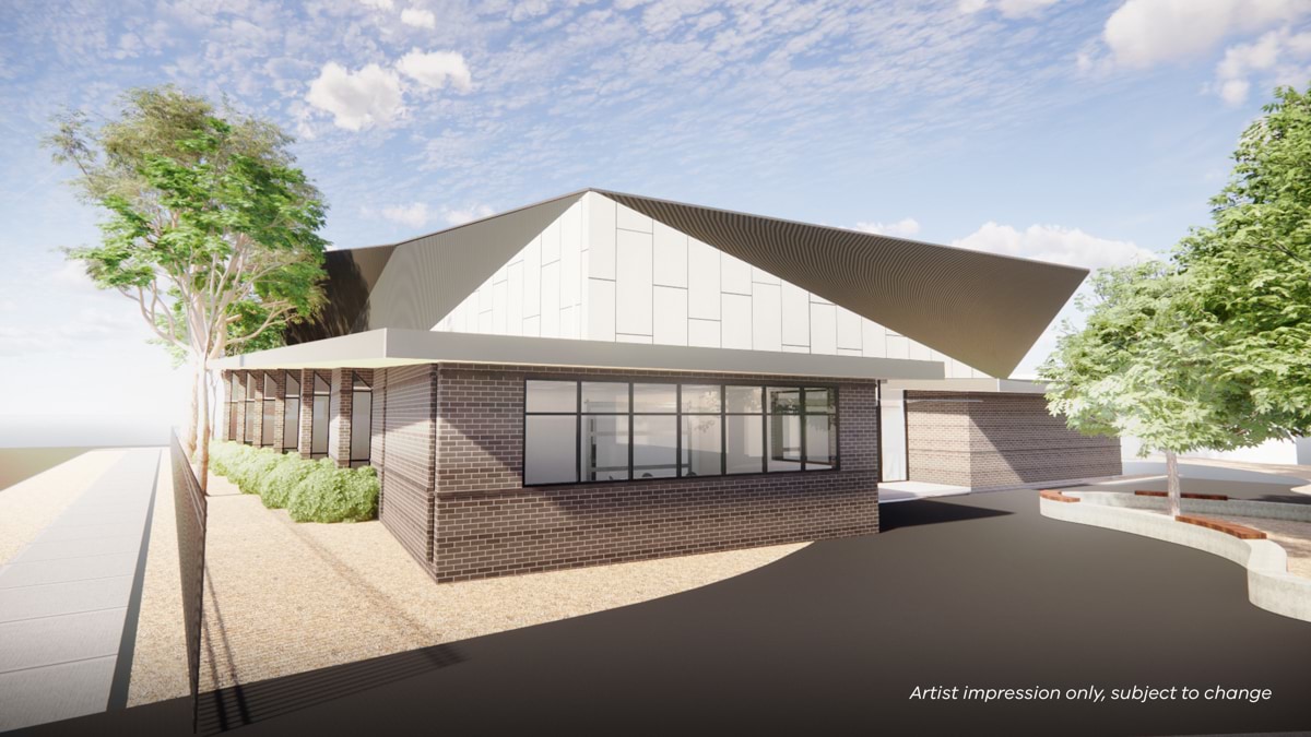 Bentleigh Secondary College - illustrated render, Upgrade and modernisation – performing arts centre