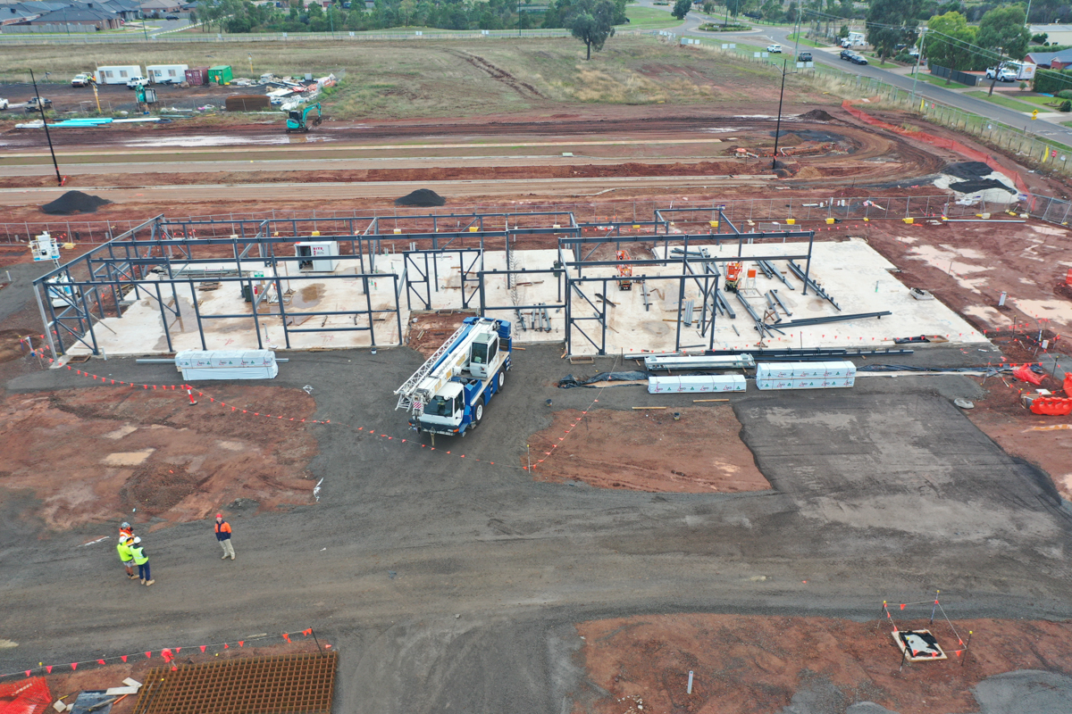 Brookfield Primary School (interim name) - new school, Site progress - April 2023